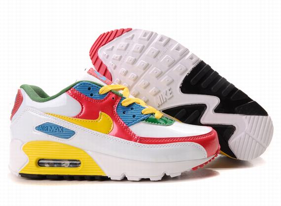 Nike Air Max Shoes Womens Yellow/Red/Blue/White Online